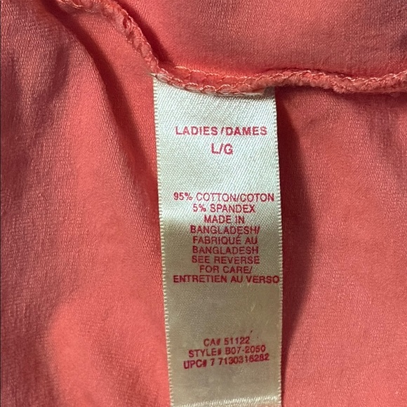 B.U.M Equipment women’s Coral Camisole Top, shelf bra, adjustable straps, size L - Picture 3 of 5